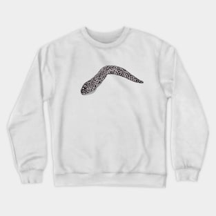 Spotted moray eel cartoon illustration Crewneck Sweatshirt